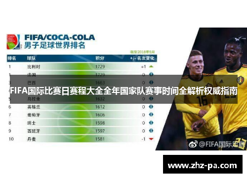 FIFA国际比赛日赛程大全全年国家队赛事时间全解析权威指南 FIFA国际比赛日赛程大全全年国家队赛事时间全解析权威指南
